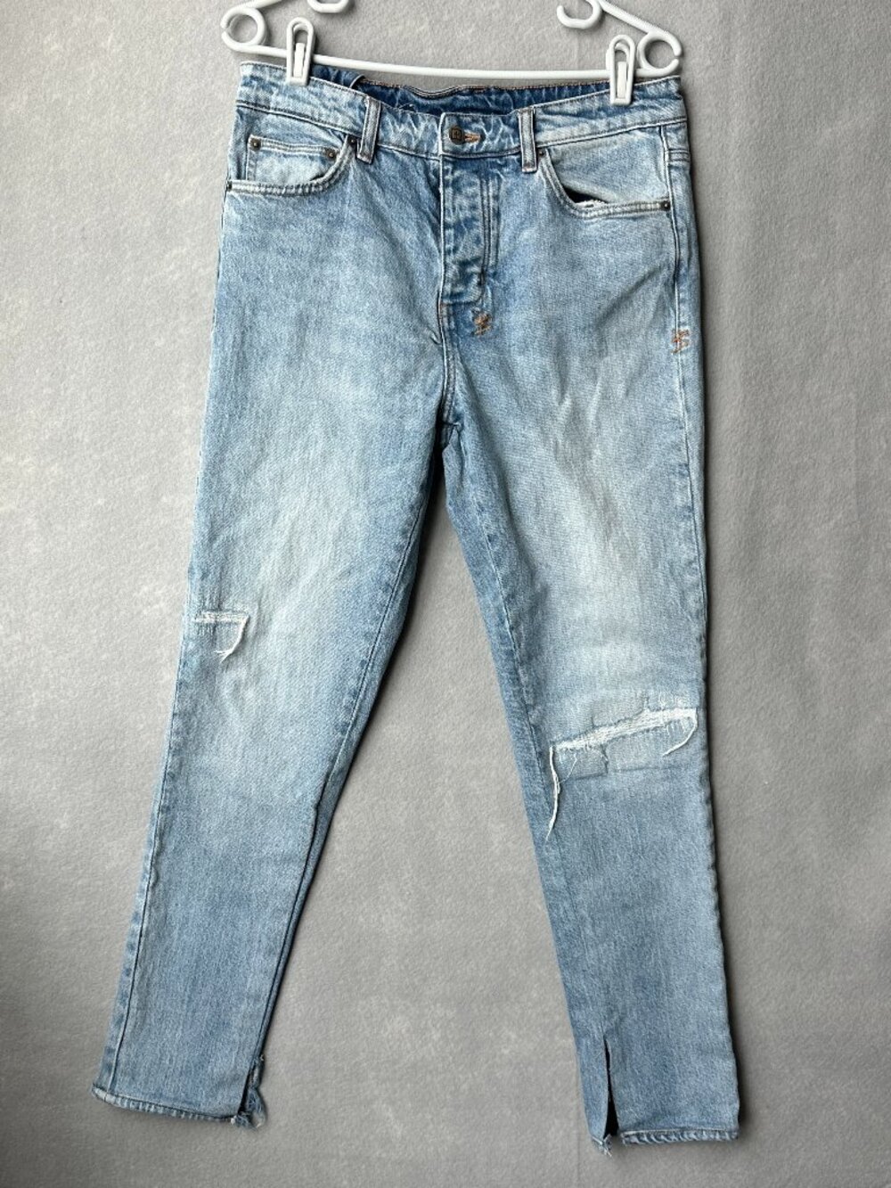 Ksubi Jeans Mens 31x28 Blue Denim Chitch The Streets Distressed Slim Tapered